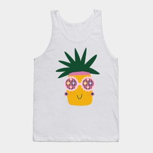 happy pineapple summer time Tank Top